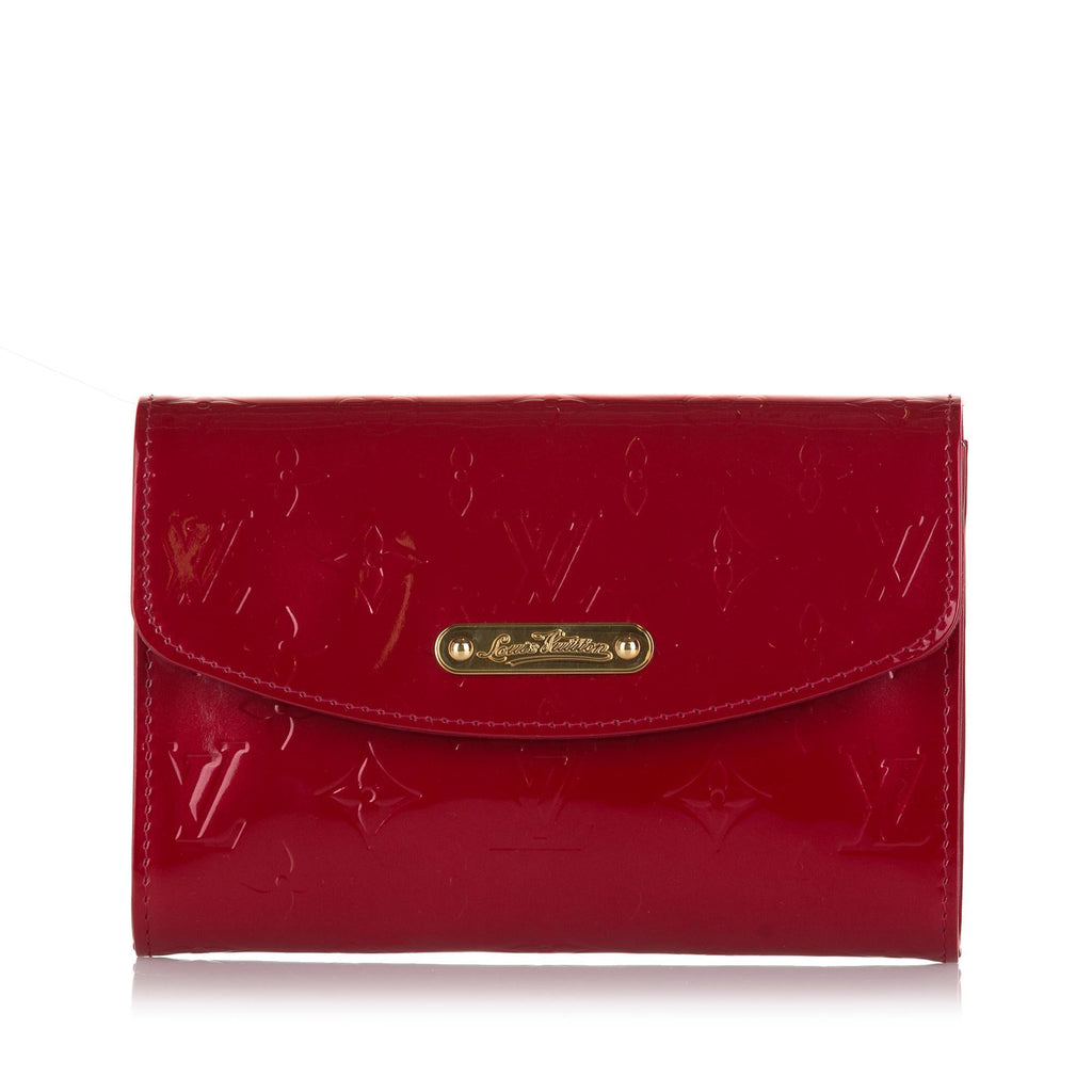 Louis Vuitton Monogram Vernis Bel Air Pochette (SHG-36533)
