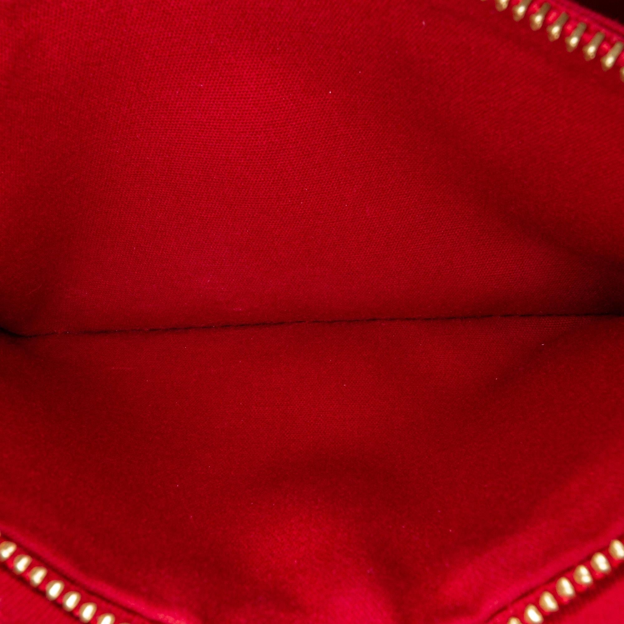 Louis Vuitton Monogram Vernis Bel Air Pochette (SHG-36533)