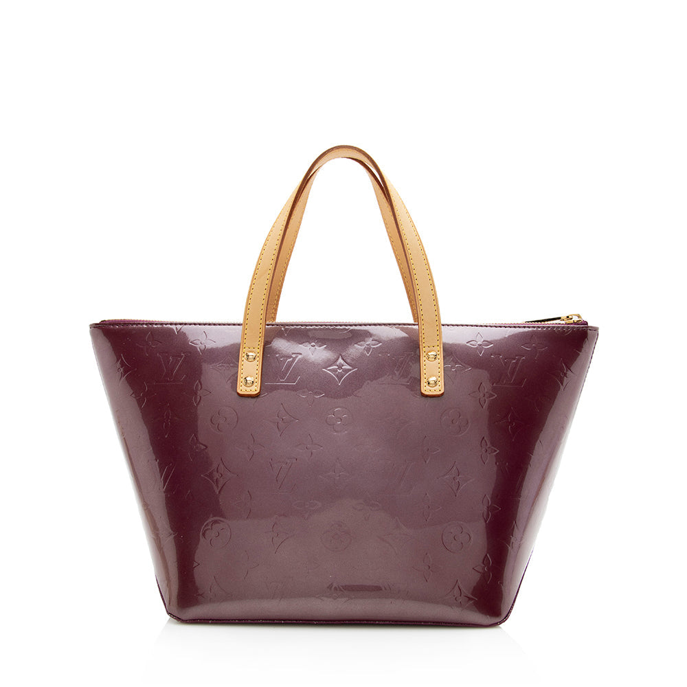 Louis Vuitton Monogram Vernis Bellevue PM Tote (SHF-14748)