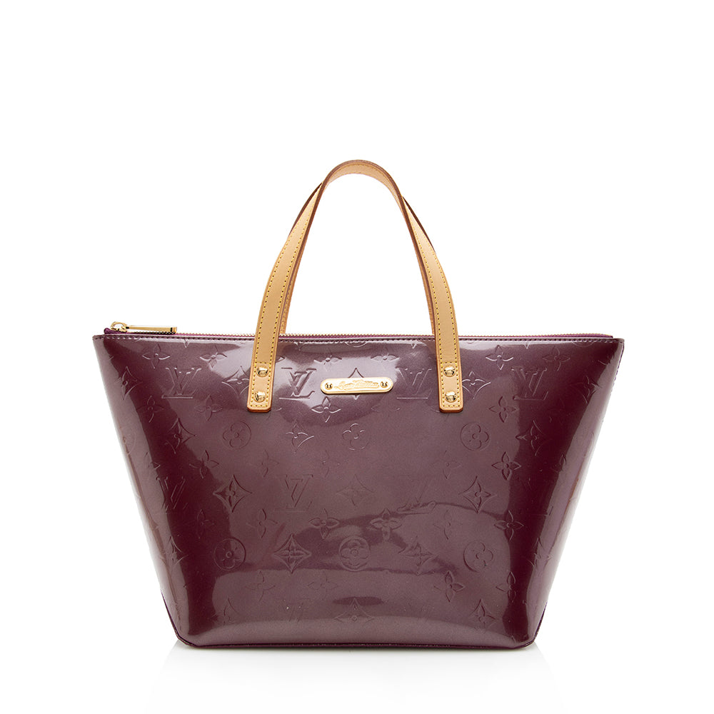 Louis Vuitton Monogram Vernis Bellevue PM Tote (SHF-14748)