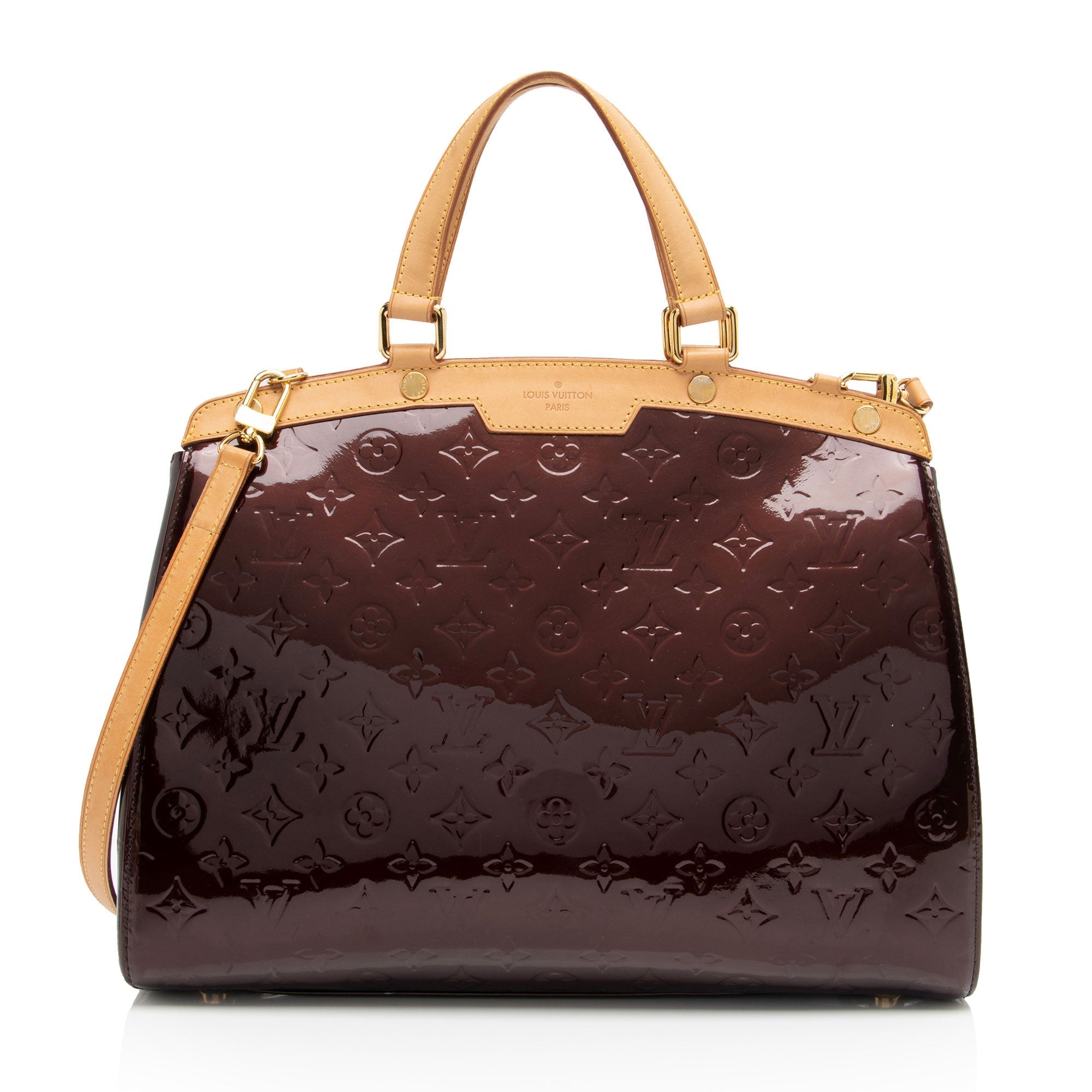 Louis Vuitton Monogram Vernis Brea GM Satchel (SHF-5KKwMv)
