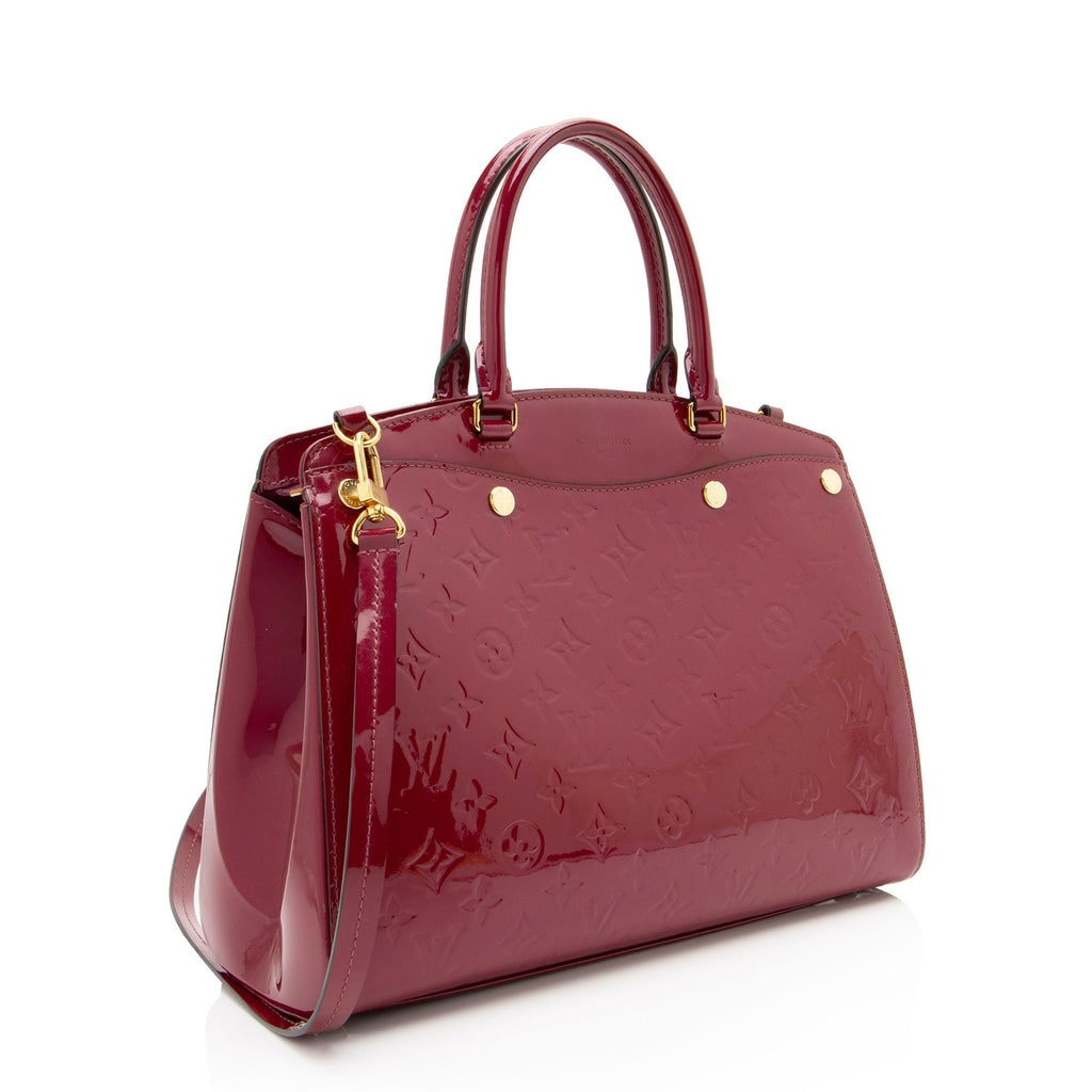 Louis Vuitton Monogram Vernis Brea MM NM Satchel (SHF-cl4UNU)