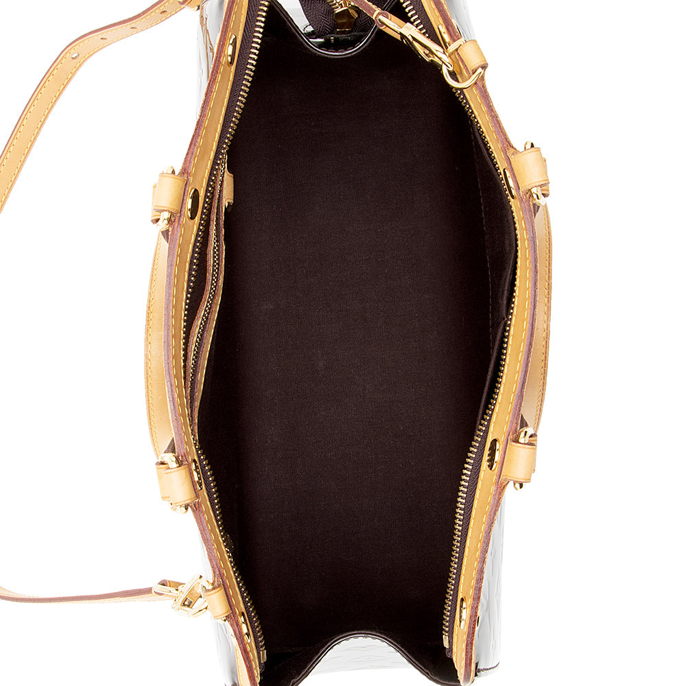 Louis Vuitton Monogram Vernis Brea MM Satchel (SHF-19681)
