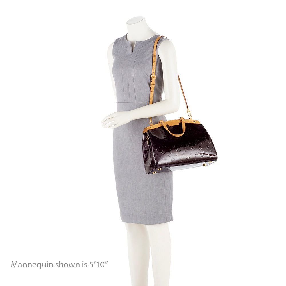 Louis Vuitton Monogram Vernis Brea MM Satchel (SHF-19681)