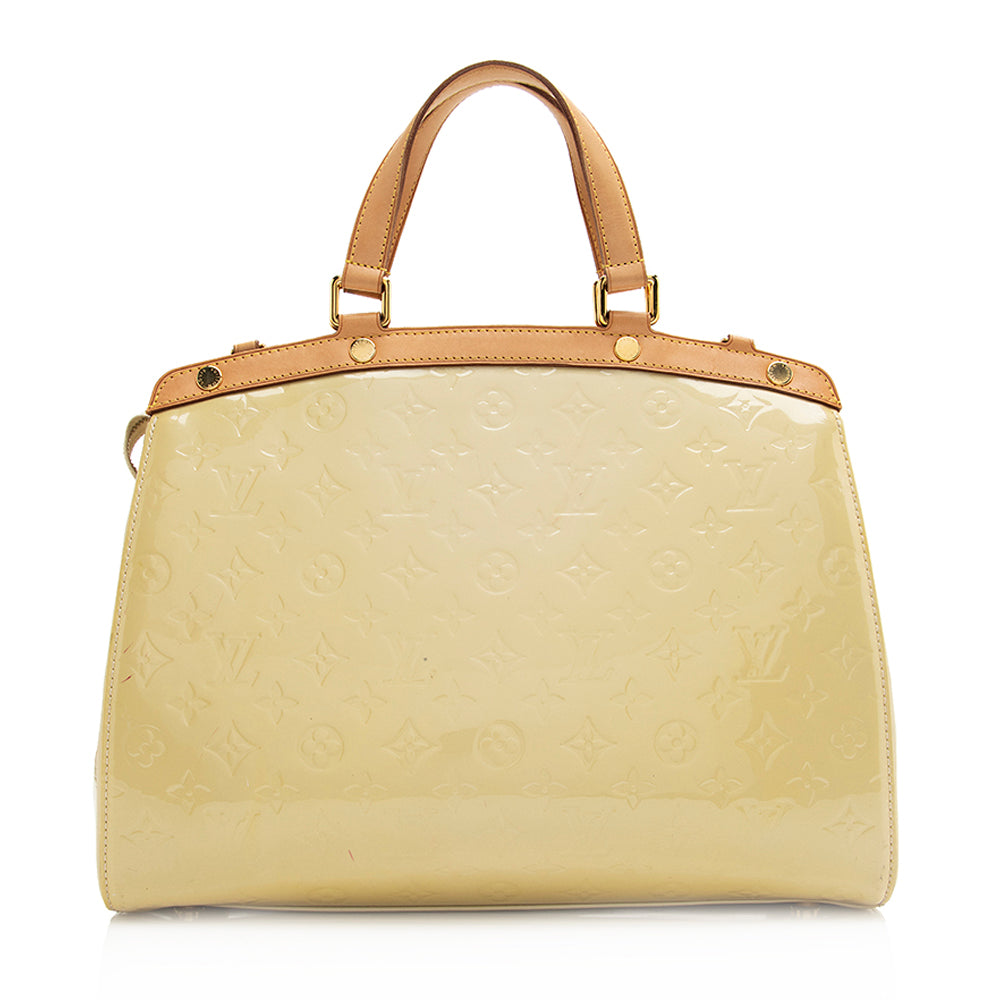 Louis Vuitton Monogram Vernis Brea MM Satchel (SHF-20211)
