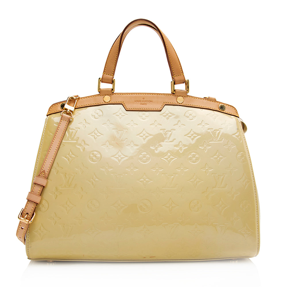 Louis Vuitton Monogram Vernis Brea MM Satchel (SHF-20211)