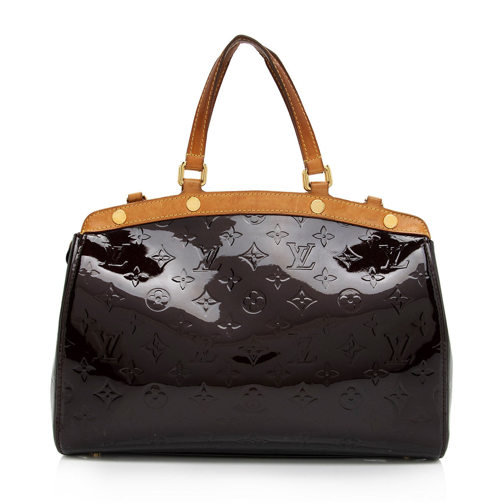 Louis Vuitton Monogram Vernis Brea MM Satchel (SHF-pABsL4)