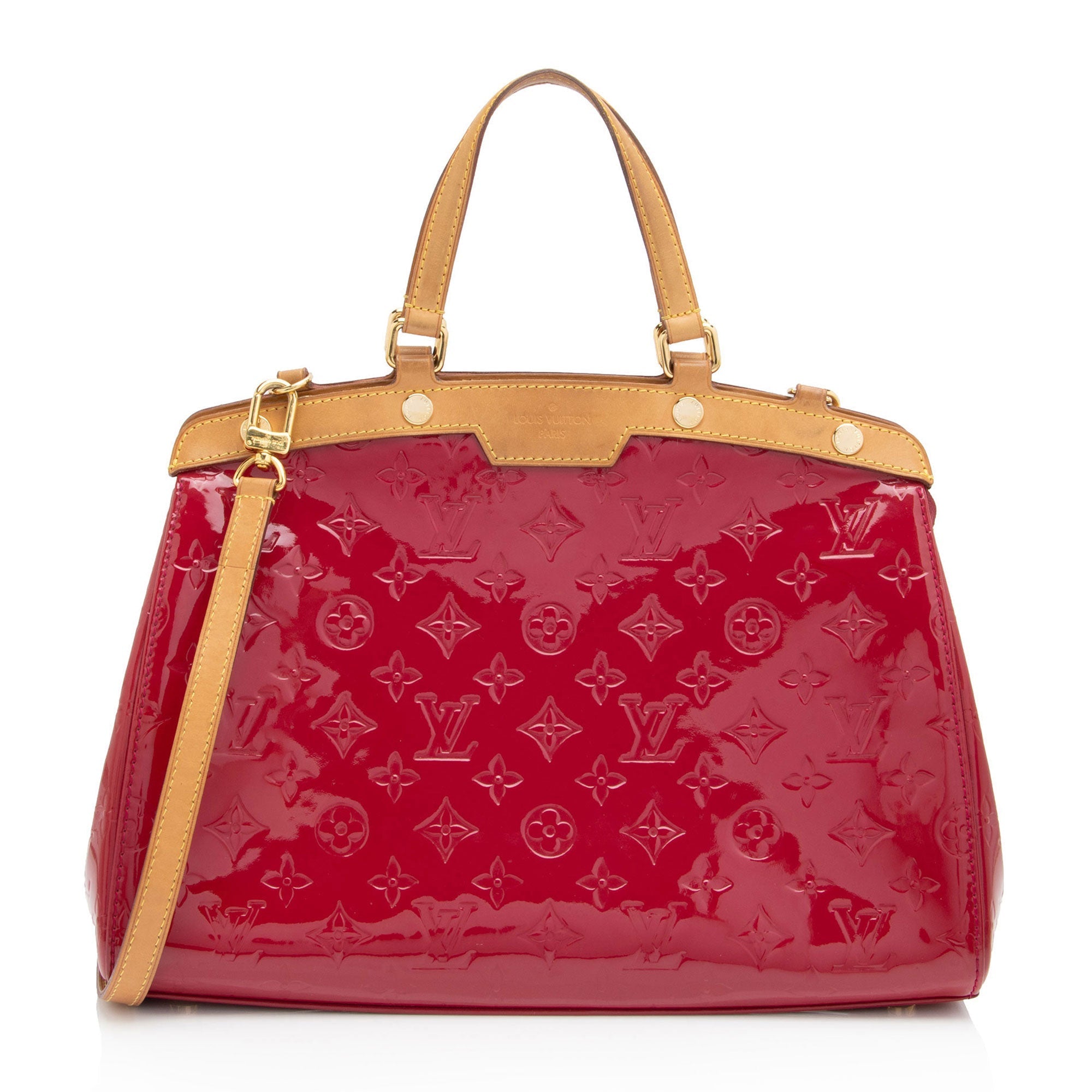 Louis Vuitton Monogram Vernis Brea MM Satchel (SHF-QlArBV)