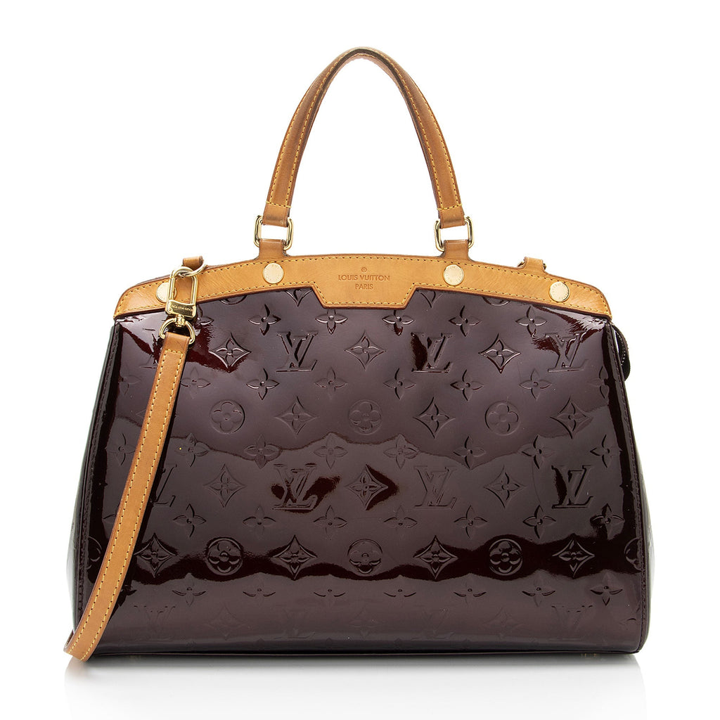 Louis Vuitton Monogram Vernis Brea MM Satchel (SHF-KsQkQS)