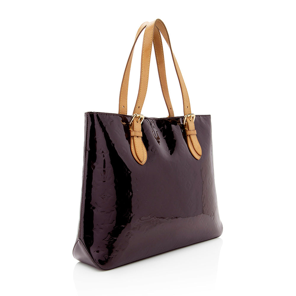 Louis Vuitton Monogram Vernis Brentwood Tote (SHF-19667)