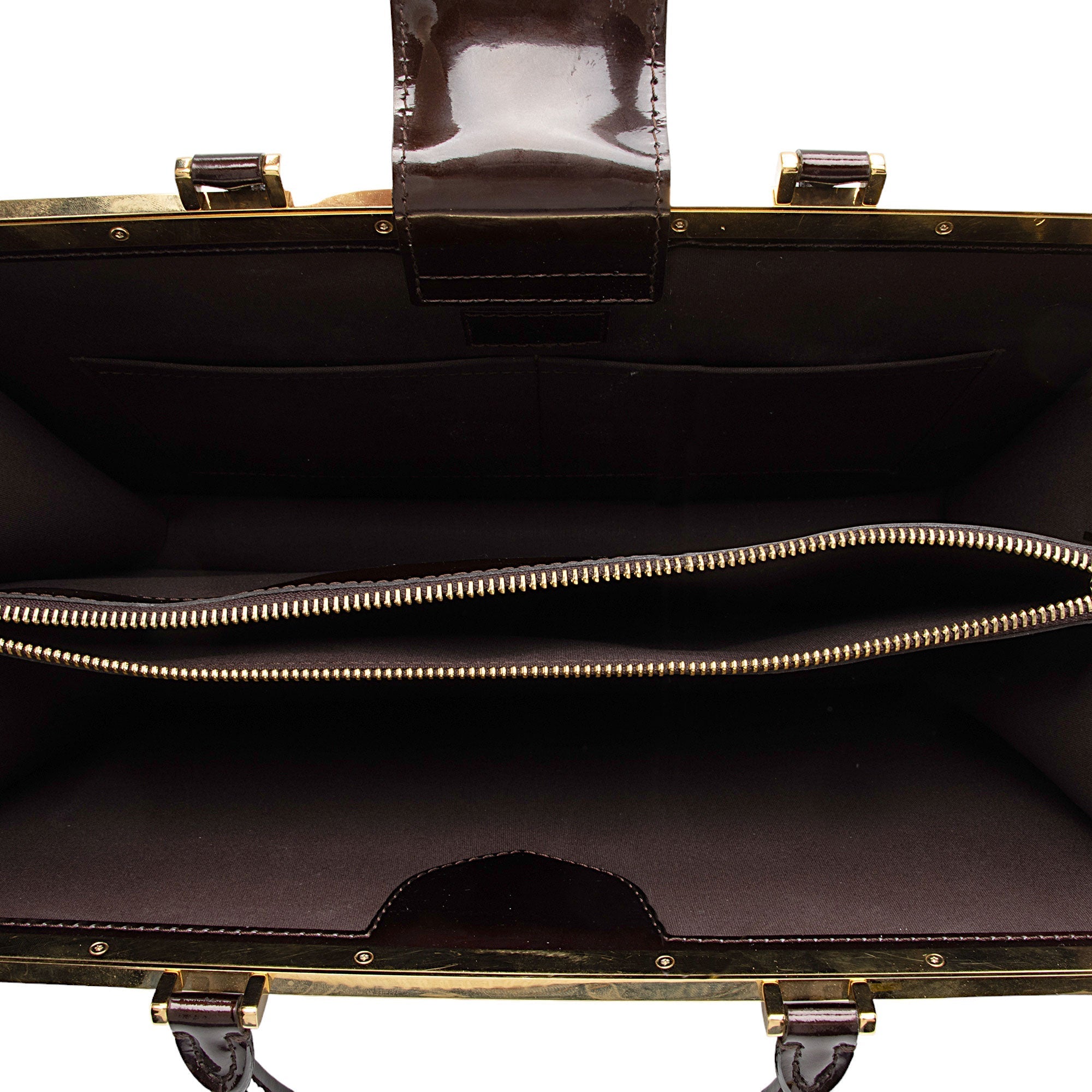 Louis Vuitton Monogram Vernis Deesse GM Satchel (SHF-3rLqRq)