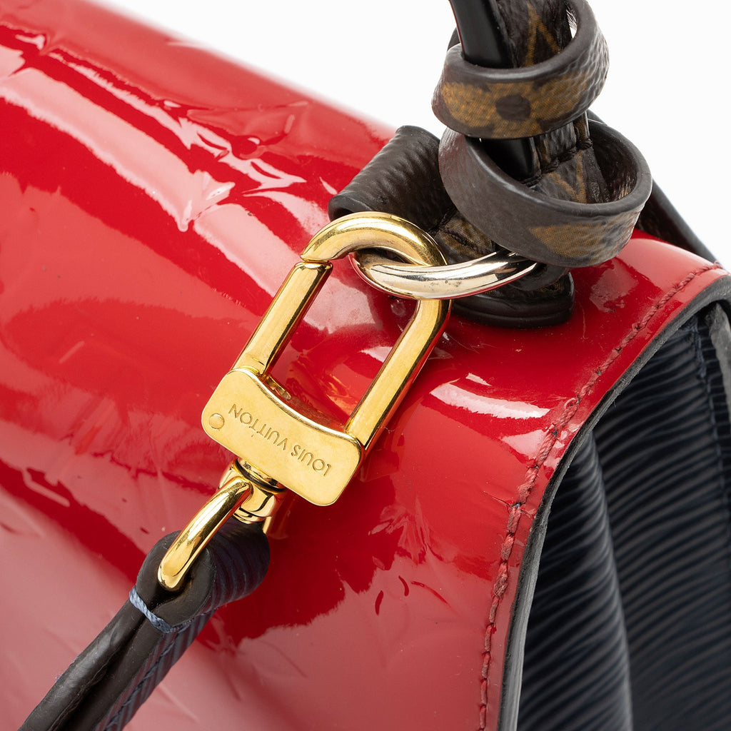 Louis Vuitton Monogram Vernis Epi Leather Spring Street Top Handle (SHF-oQLnPZ)