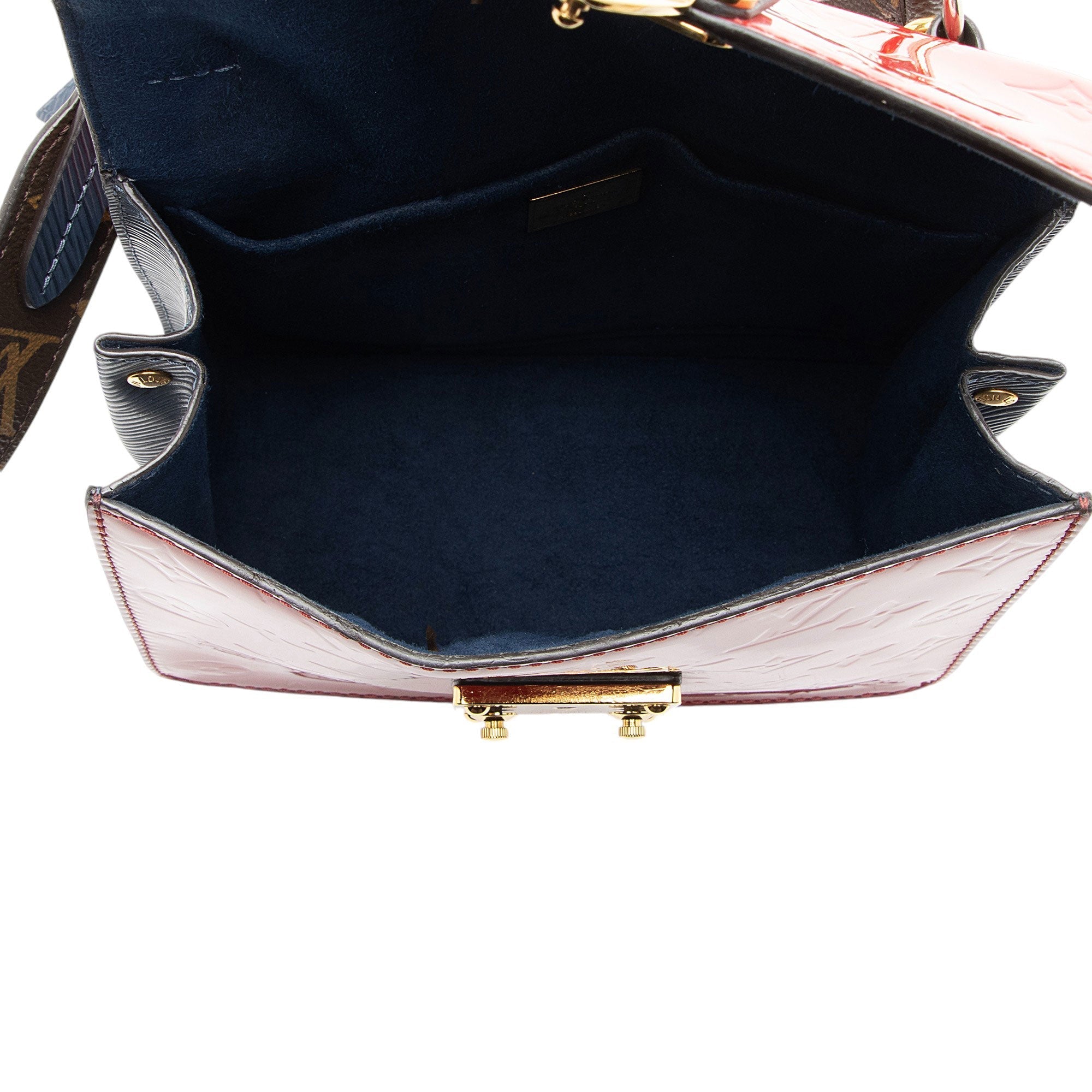 Louis Vuitton Monogram Vernis Epi Leather Spring Street Top Handle (SHF-oQLnPZ)