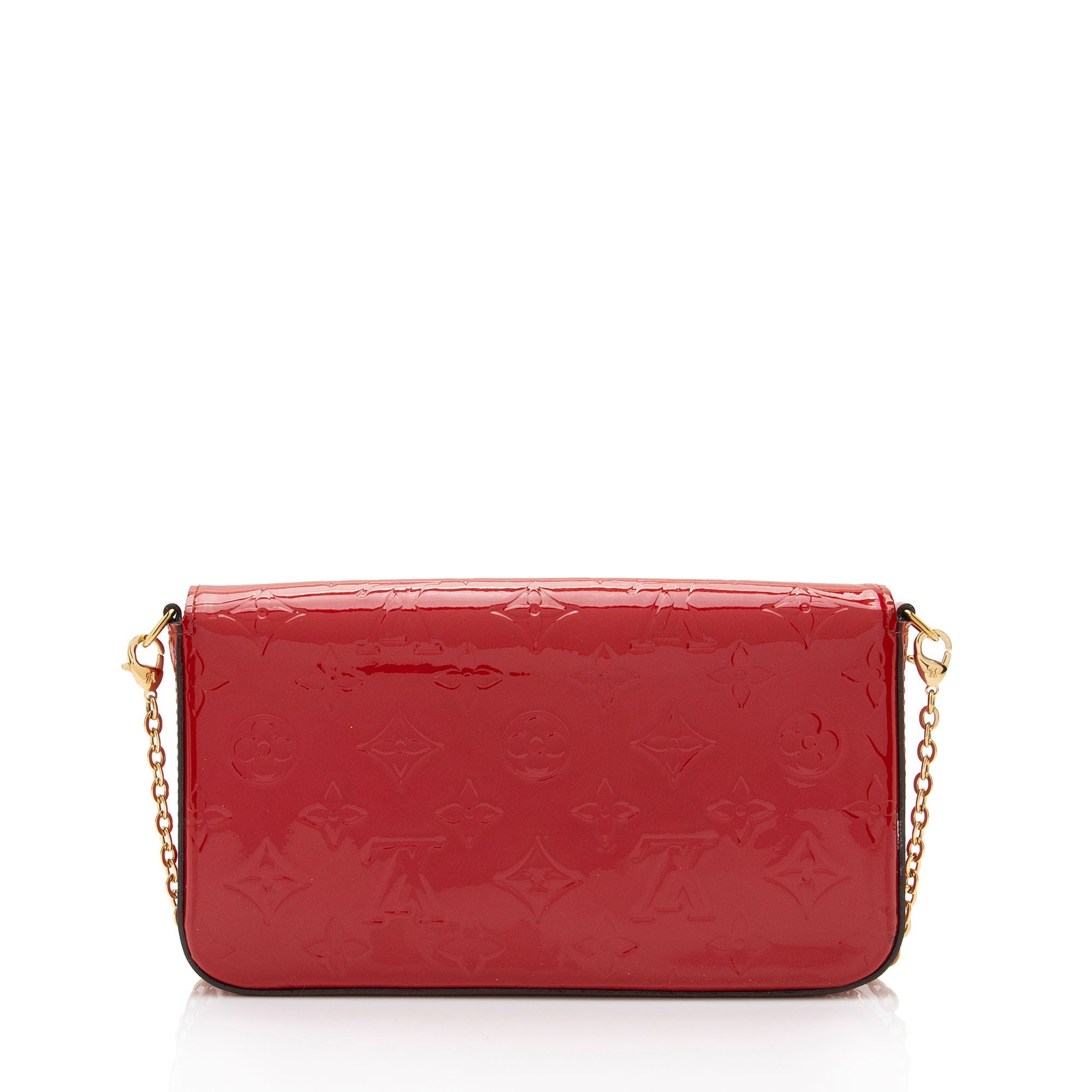 Louis Vuitton Monogram Vernis Felicie Pochette (SHF-LyHMwo)