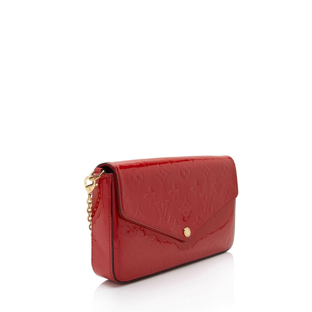 Louis Vuitton Monogram Vernis Felicie Pochette (SHF-LyHMwo)