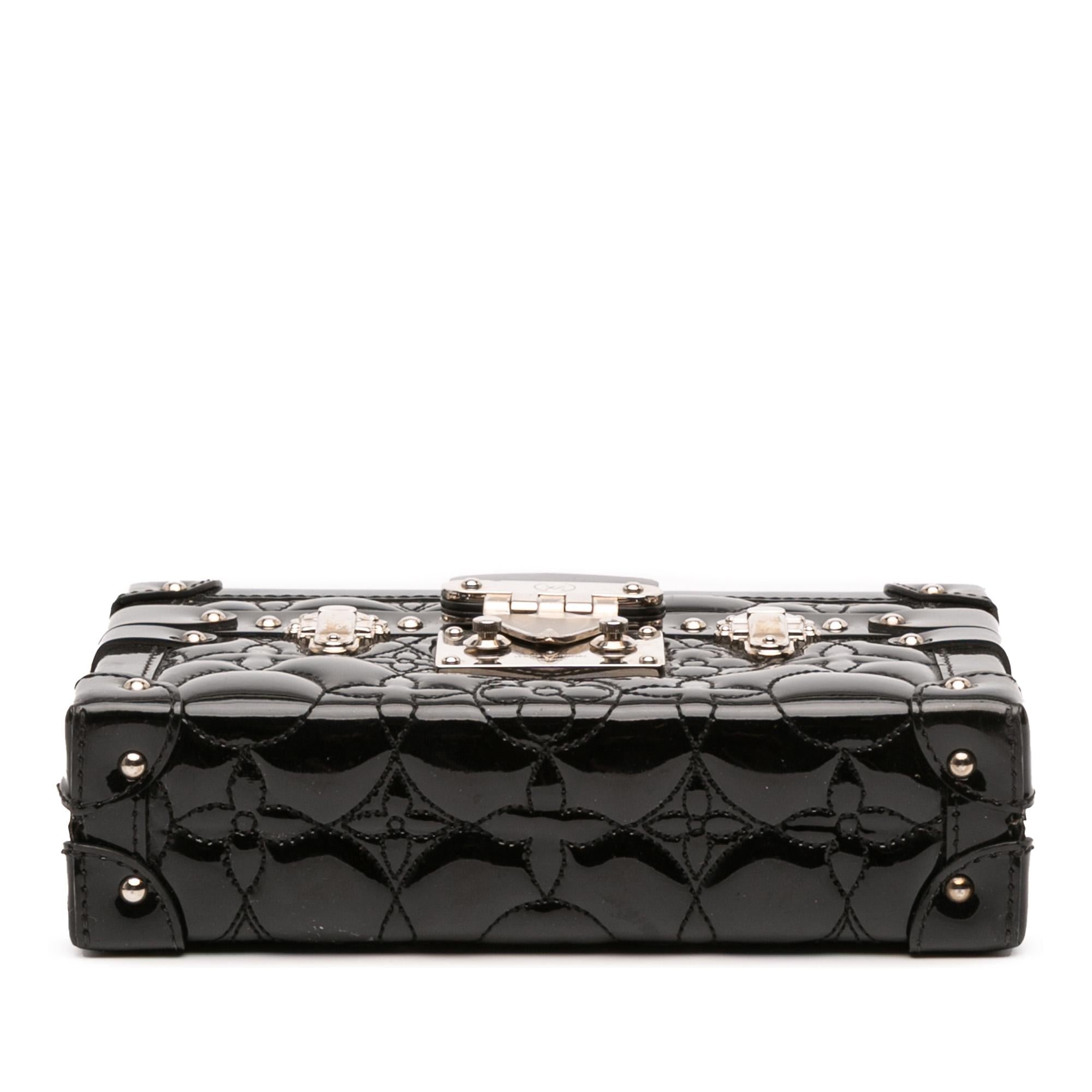 Louis Vuitton Monogram Vernis Fleur Petite Malle