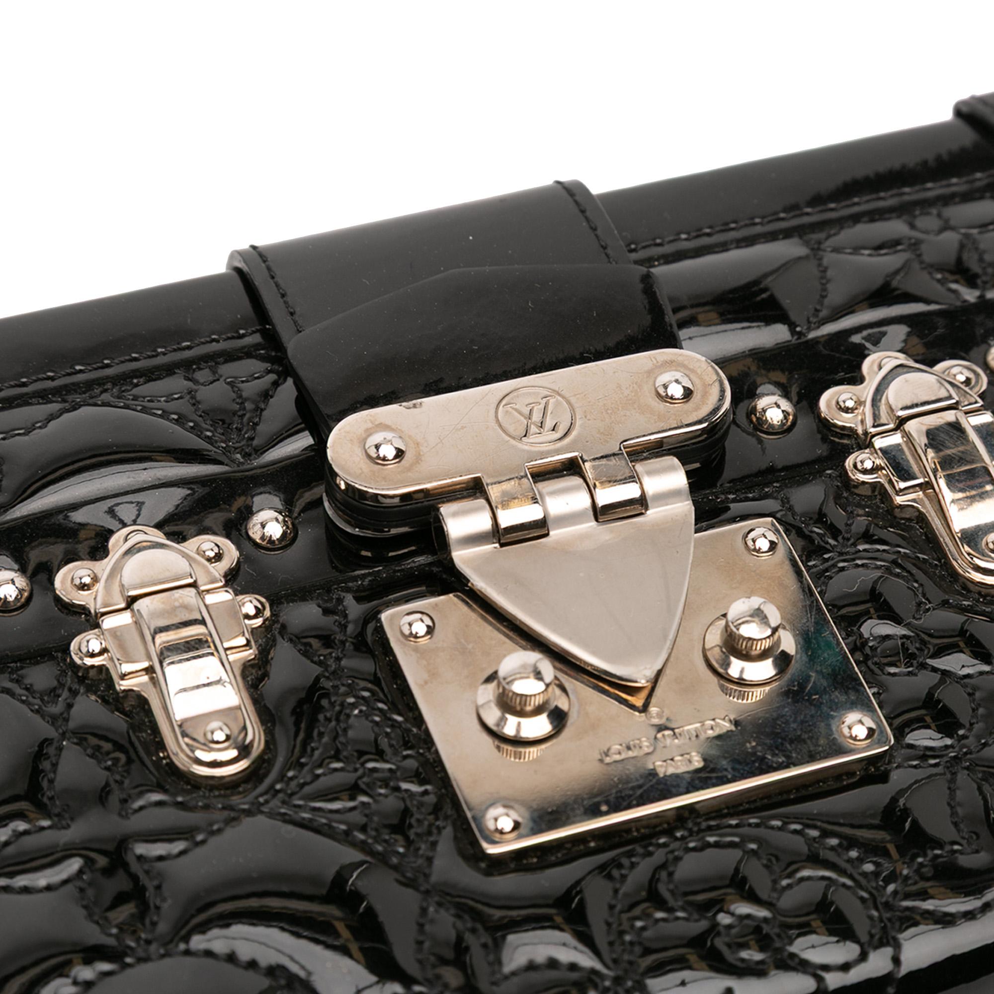 Louis Vuitton Monogram Vernis Fleur Petite Malle