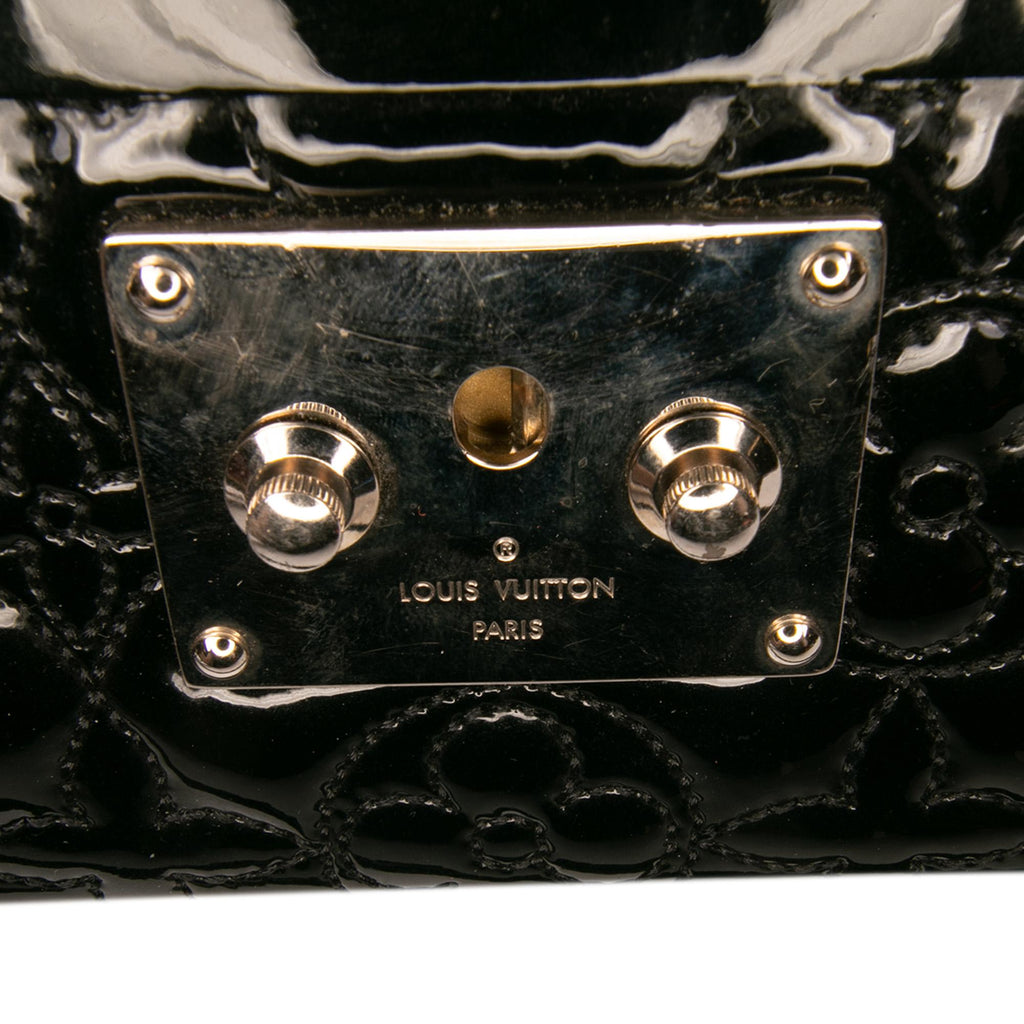 Louis Vuitton Monogram Vernis Fleur Petite Malle