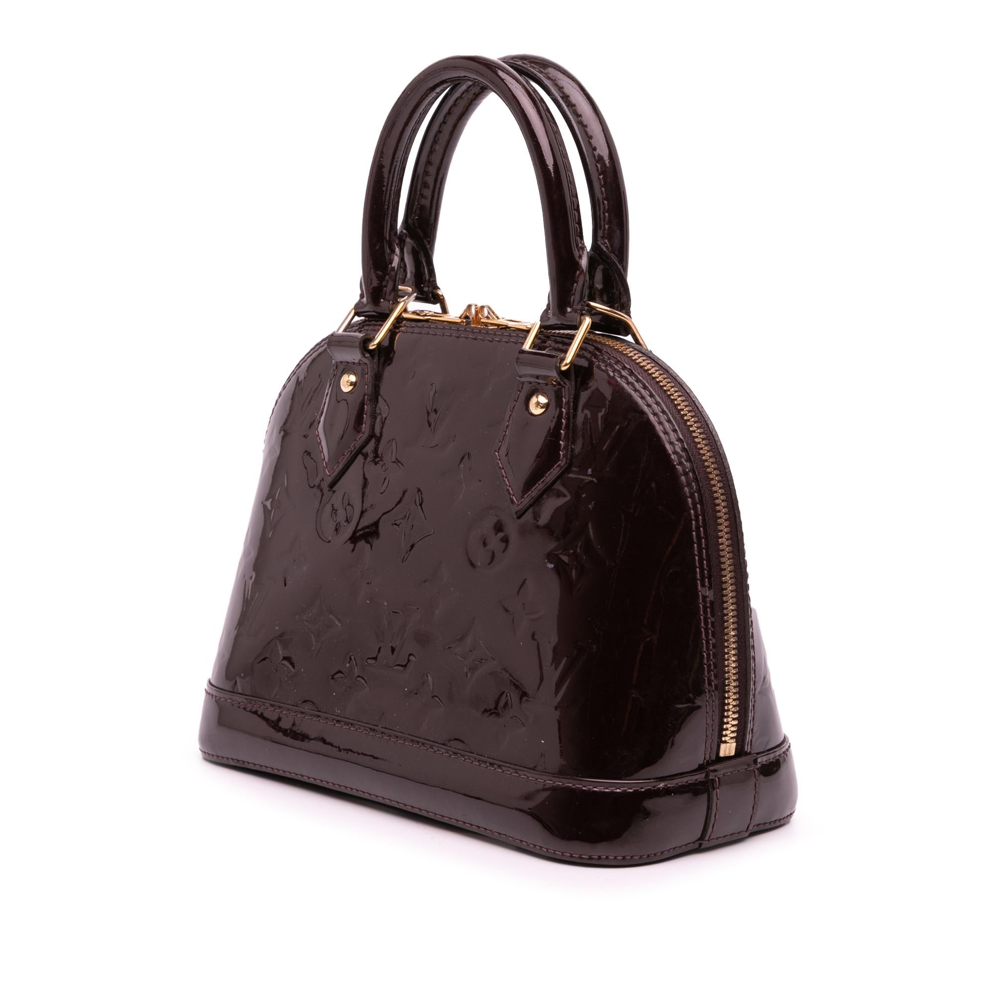 Louis Vuitton Monogram Vernis Flower Alma BB