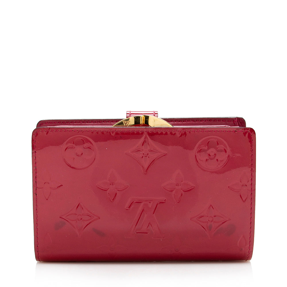 Louis Vuitton Monogram Vernis French Purse Wallet (SHF-16160)