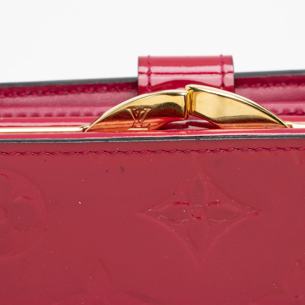 Louis Vuitton Monogram Vernis French Purse Wallet (SHF-16160)