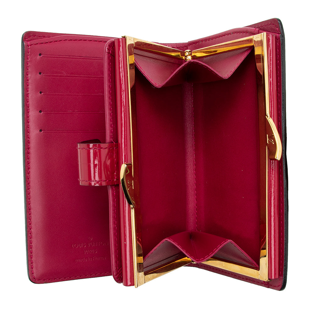 Louis Vuitton Monogram Vernis French Purse Wallet (SHF-16160)