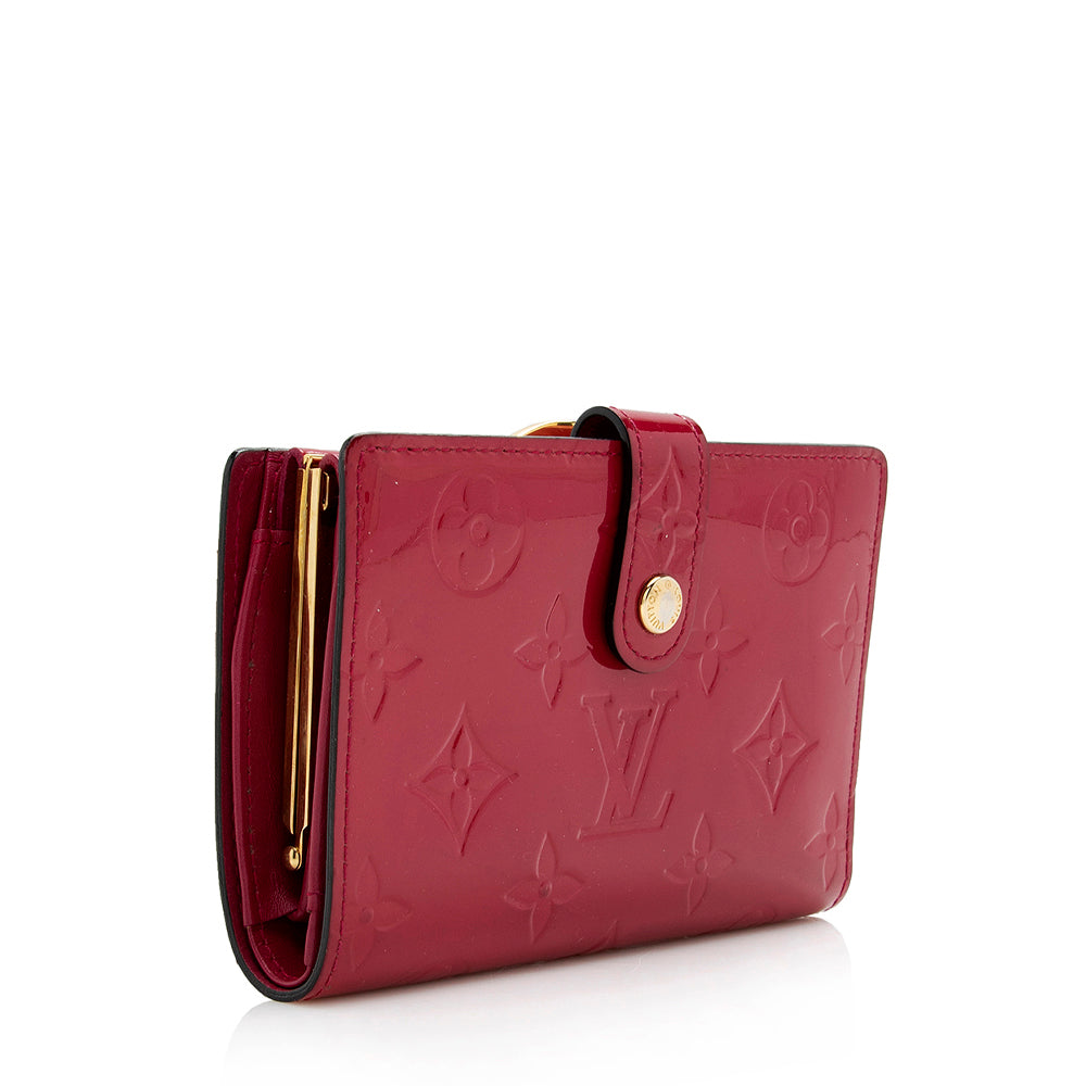 Louis Vuitton Monogram Vernis French Purse Wallet (SHF-16160)