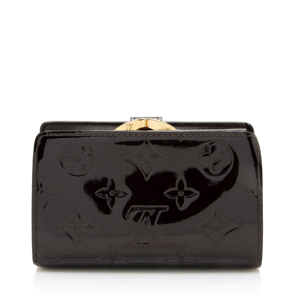 Louis Vuitton Monogram Vernis French Purse Wallet (SHF-22234)