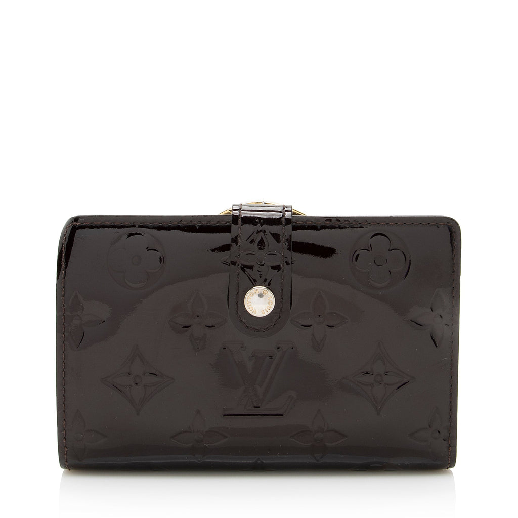 Louis Vuitton Monogram Vernis French Purse Wallet (SHF-22234)