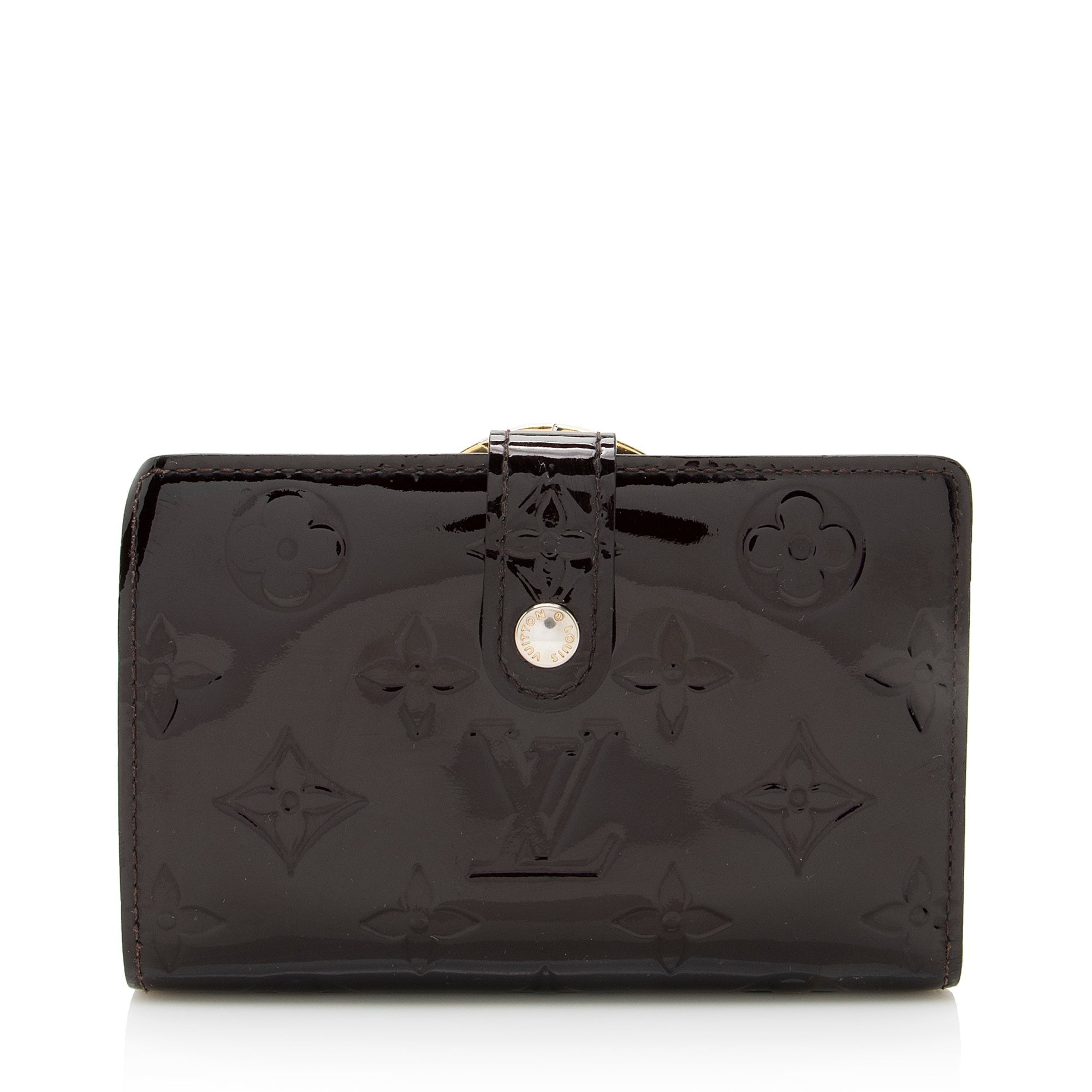 Louis Vuitton Monogram Vernis French Purse Wallet (SHF-22234)