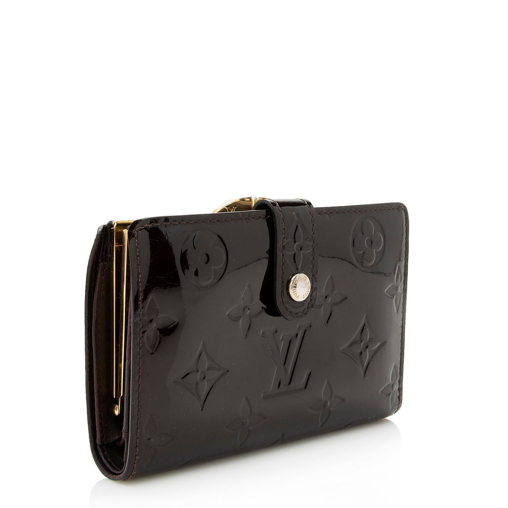Louis Vuitton Monogram Vernis French Purse Wallet (SHF-22234)