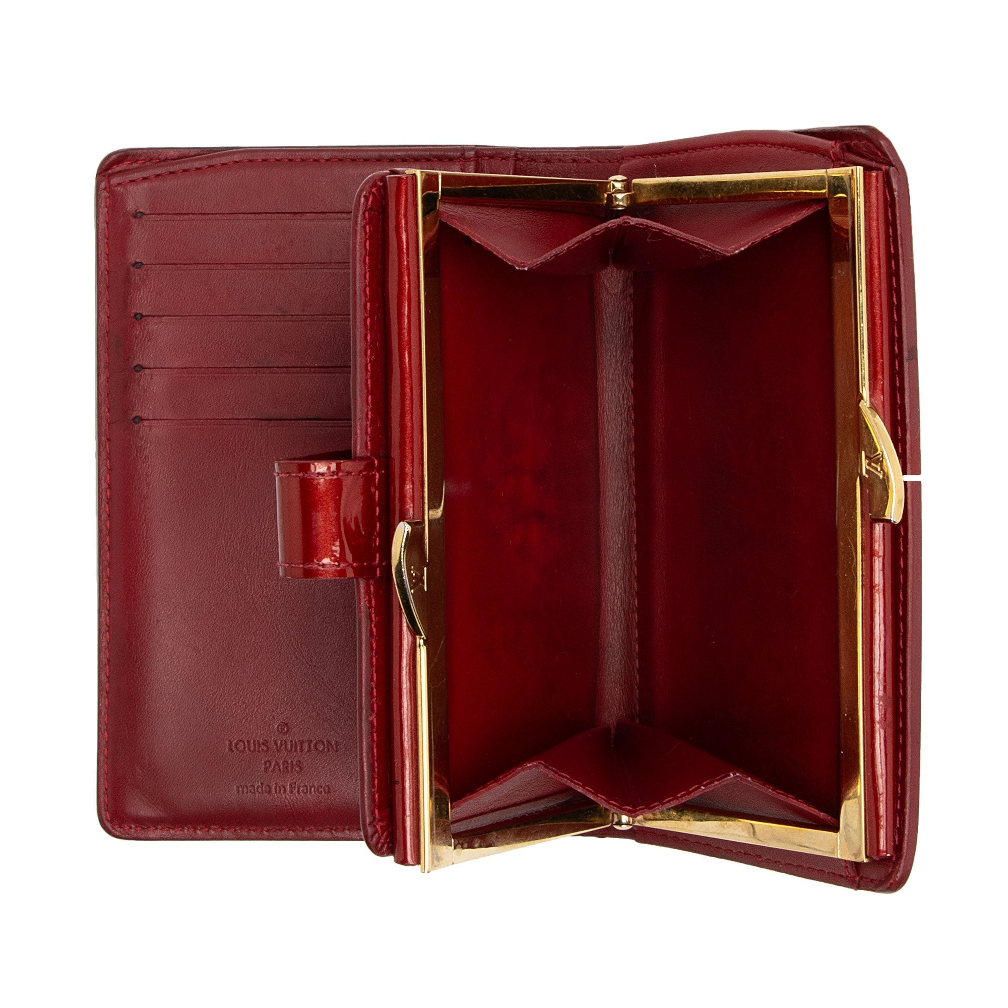 Louis Vuitton Monogram Vernis French Purse Wallet (SHF-BKDtlO)