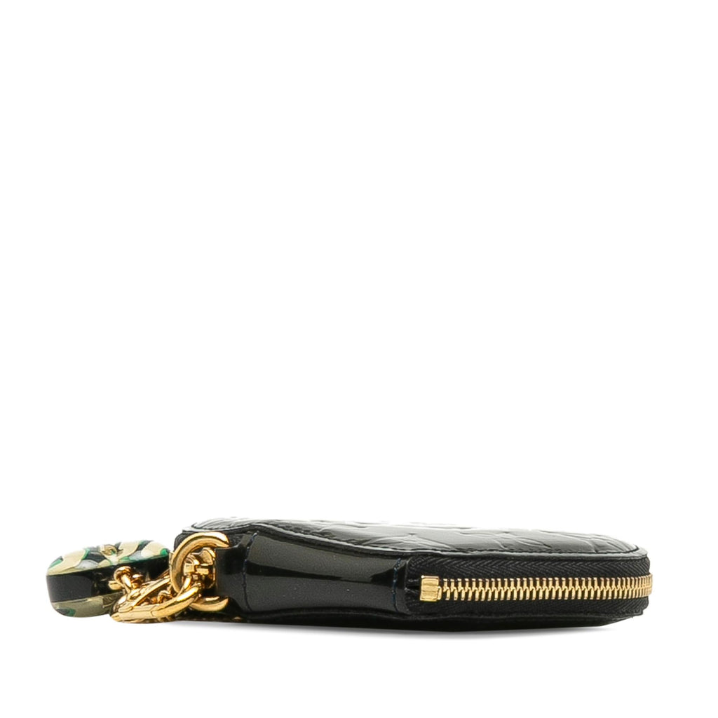 Louis Vuitton Monogram Vernis Heart Coin Purse (SHG-gdCCOK)