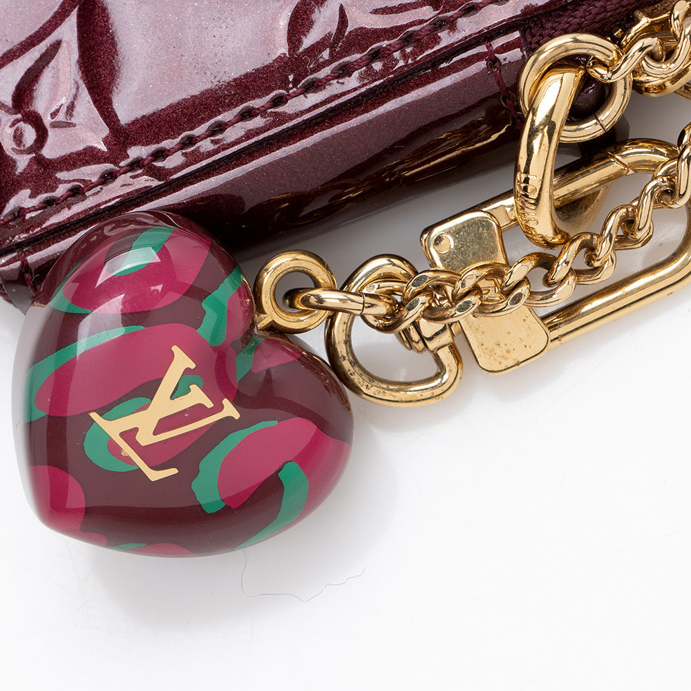 Louis Vuitton Monogram Vernis Heart Coin Wallet (SHF-16855)
