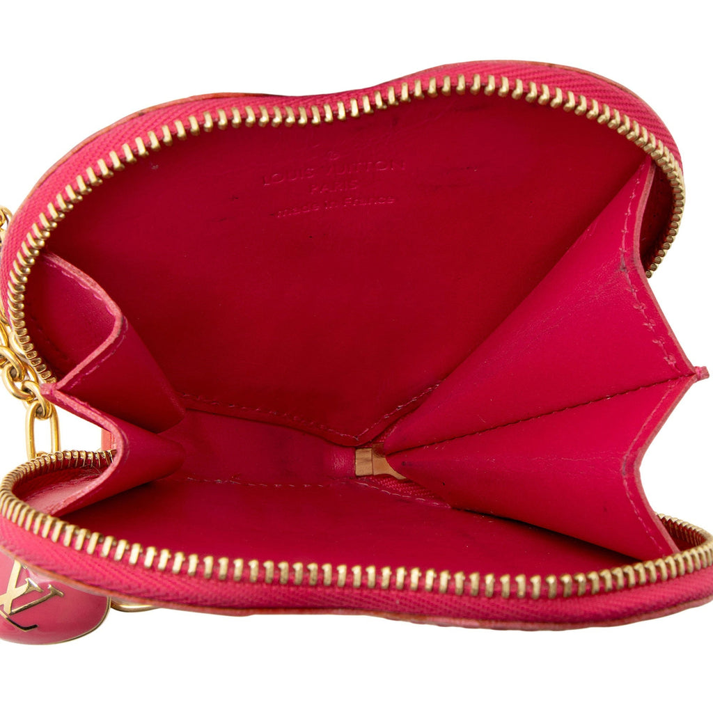 Louis Vuitton Monogram Vernis Heart Coin Wallet