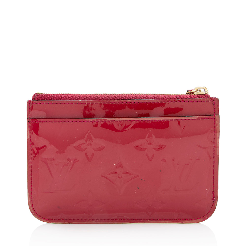 Louis Vuitton Monogram Vernis Key Pouch (SHF-21127)