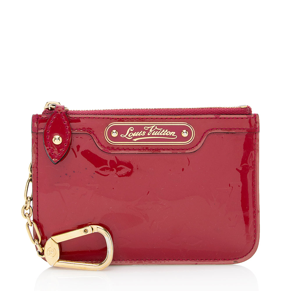 Louis Vuitton Monogram Vernis Key Pouch (SHF-21127)