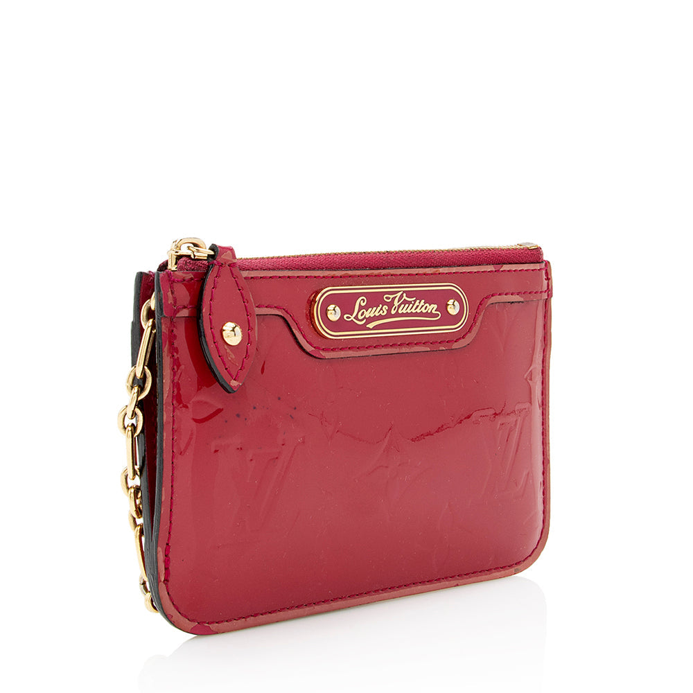 Louis Vuitton Monogram Vernis Key Pouch (SHF-21127)