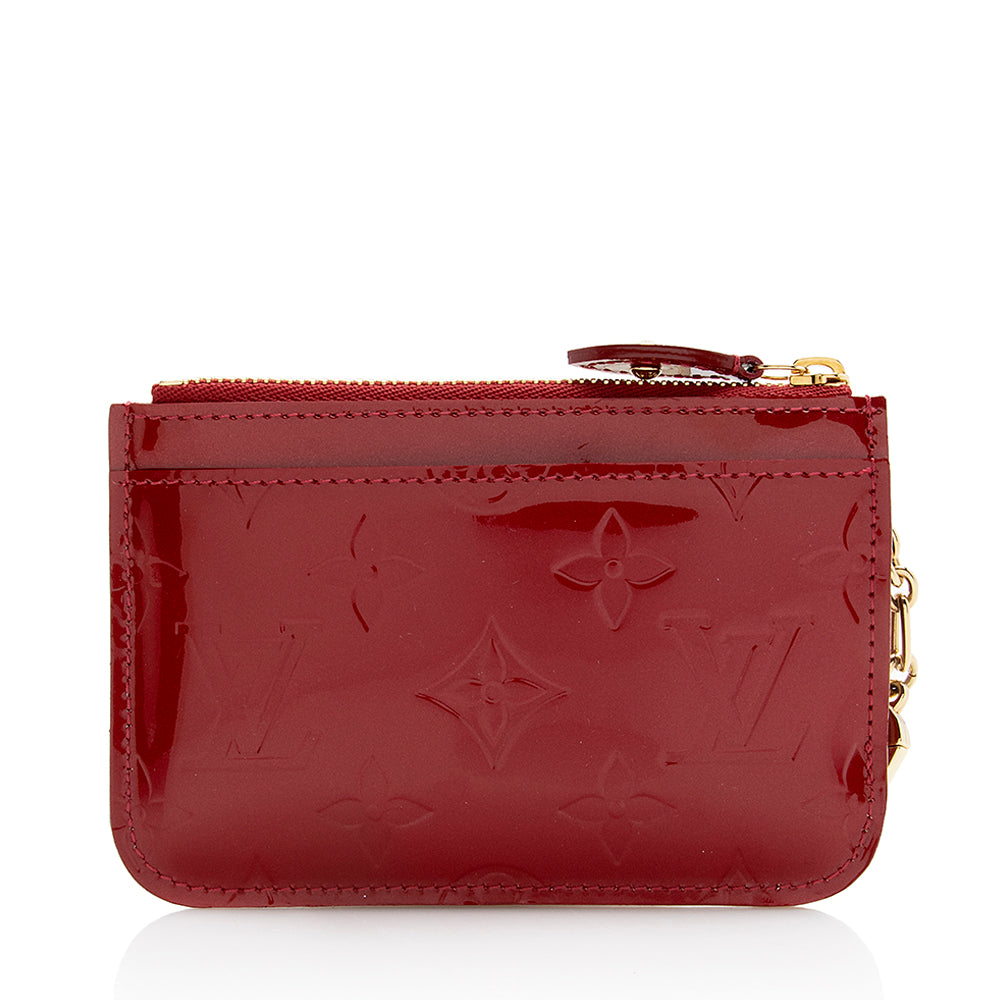 Louis Vuitton Monogram Vernis Key Pouch (SHF-22157)