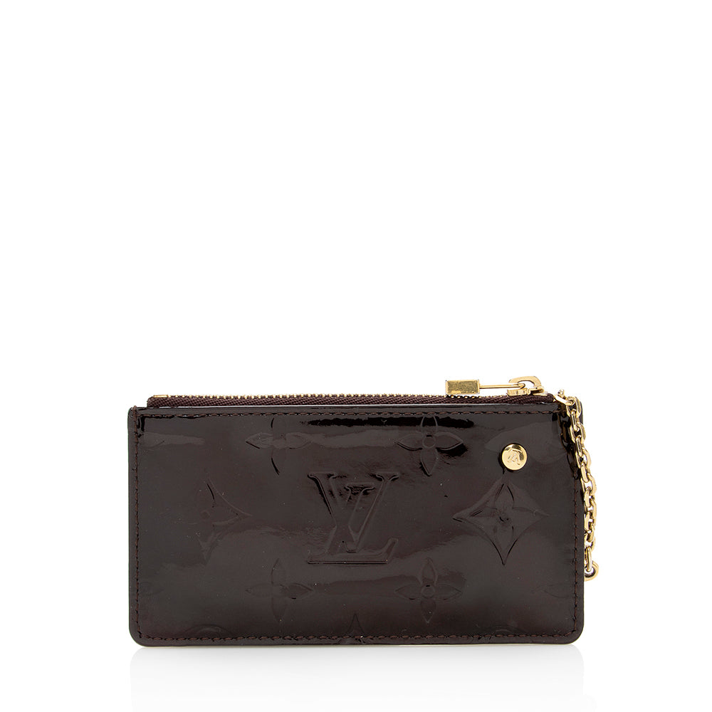 Louis Vuitton Monogram Vernis Key Pouch (SHF-22158)