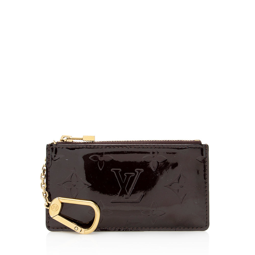 Louis Vuitton Monogram Vernis Key Pouch (SHF-22158)