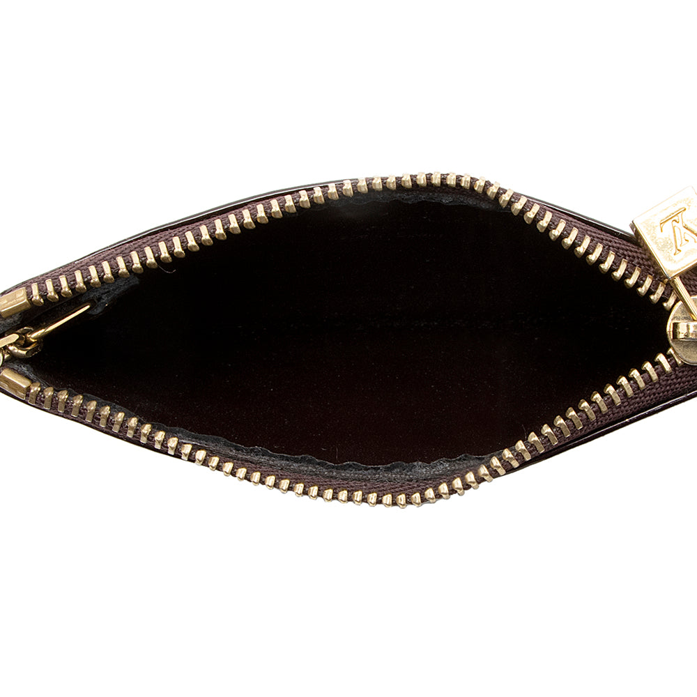 Louis Vuitton Monogram Vernis Key Pouch (SHF-22158)