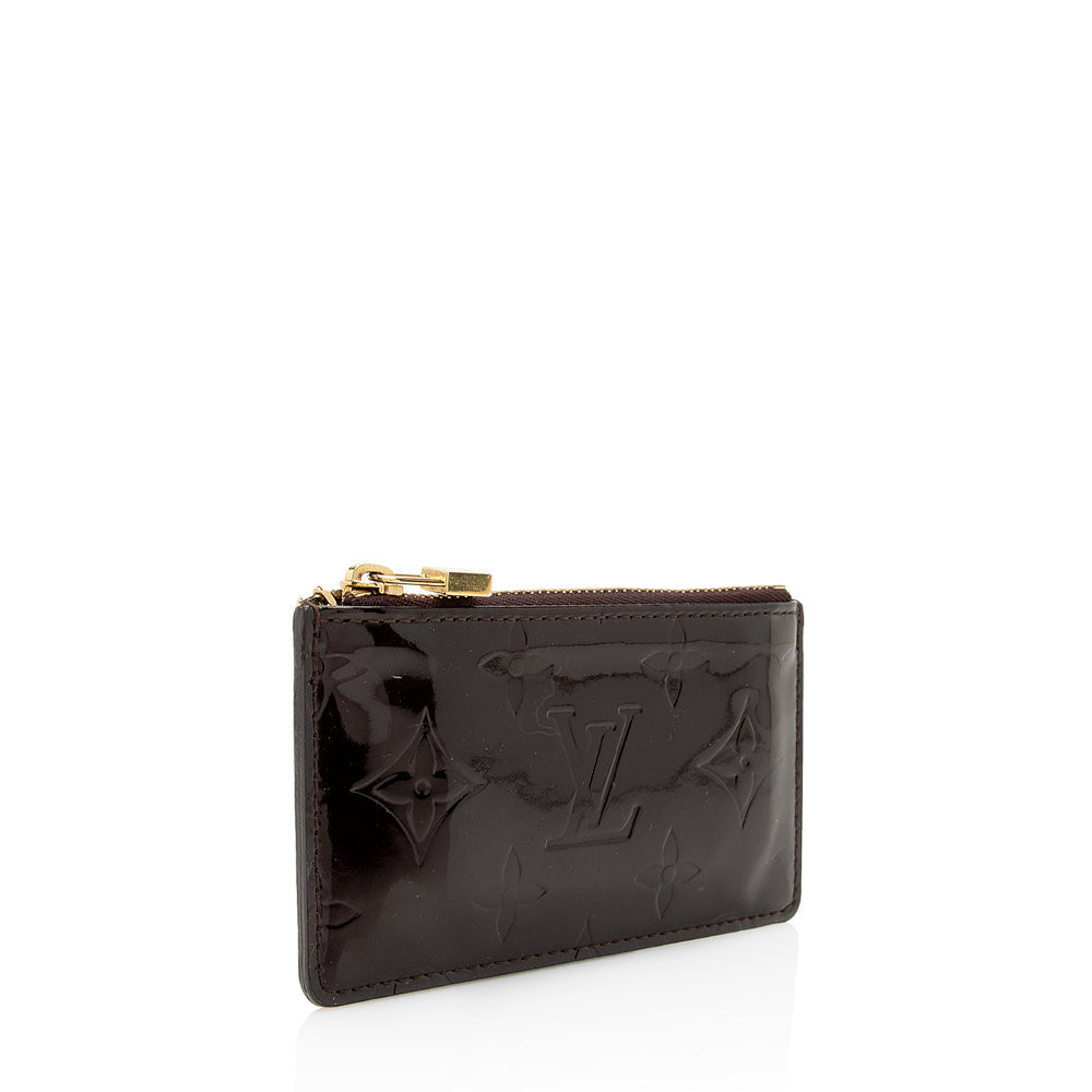 Louis Vuitton Monogram Vernis Key Pouch (SHF-22158)