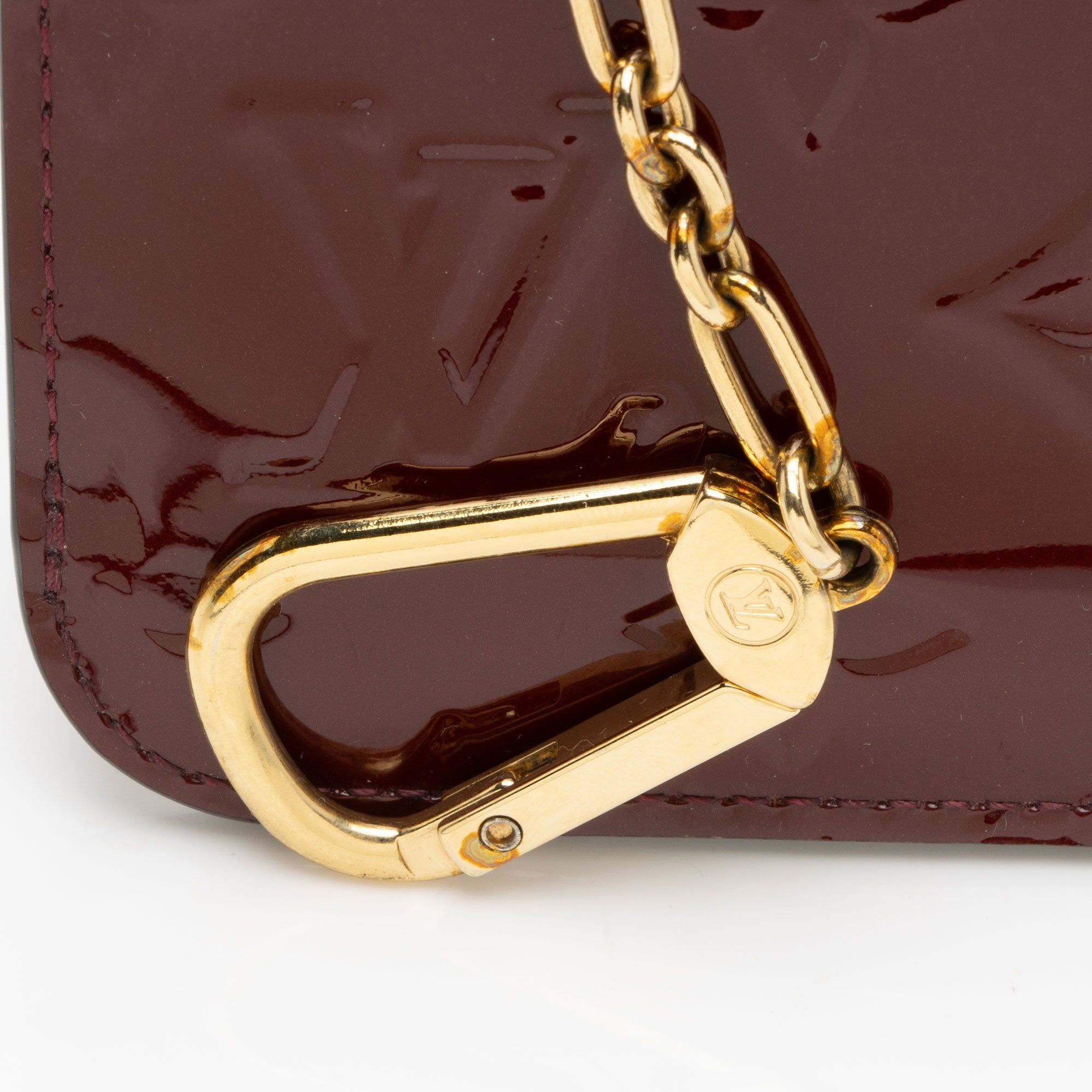 Louis Vuitton Monogram Vernis Key Pouch (SHF-bhqOVo)