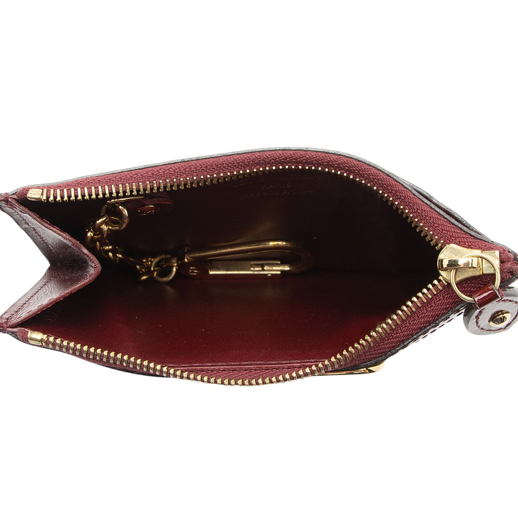 Louis Vuitton Monogram Vernis Key Pouch (SHF-bhqOVo)