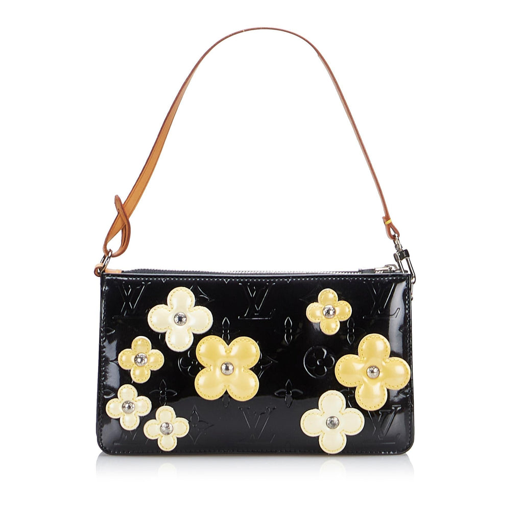 Louis Vuitton Monogram Vernis Lexington Fleurs Pochette (SHG-EGCiL8)