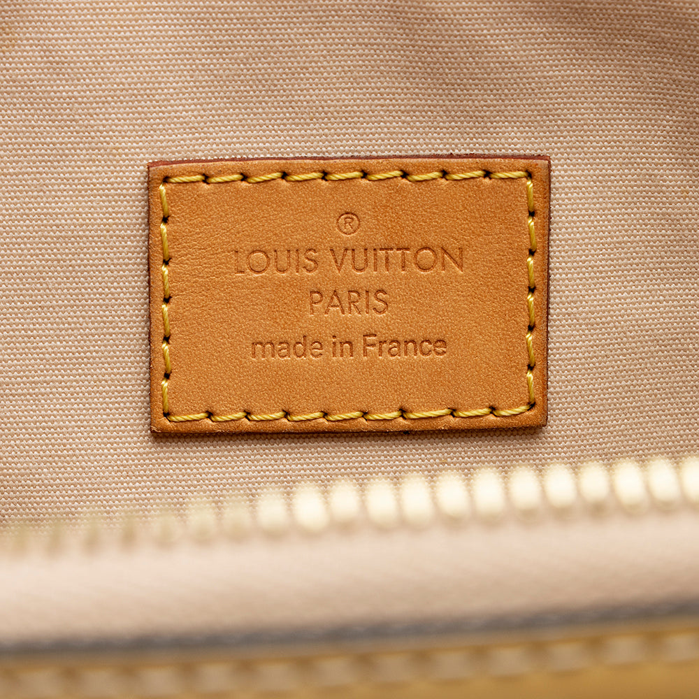 Louis Vuitton Monogram Vernis Lockit PM Satchel (SHF-21754)