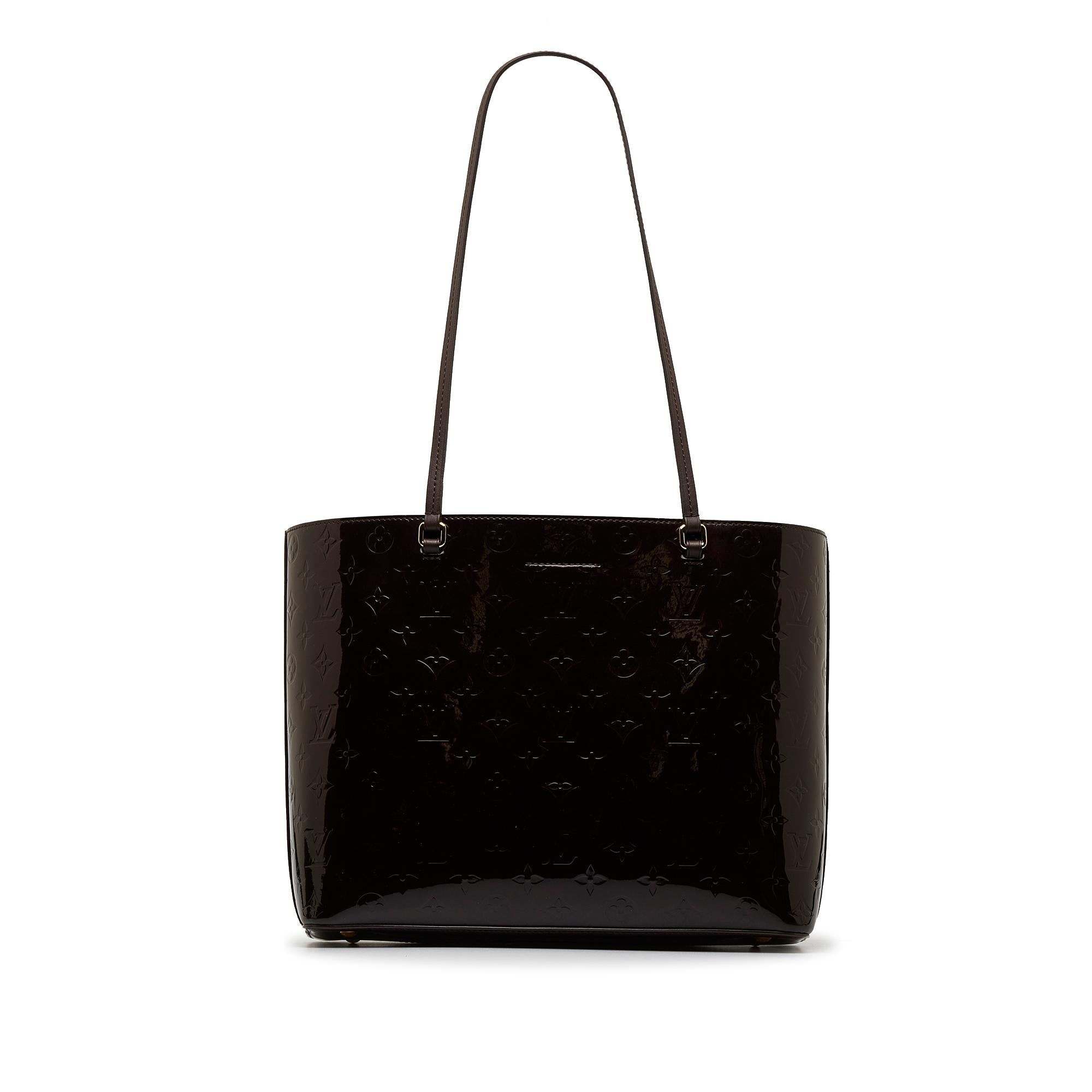 Louis Vuitton Monogram Vernis Long Beach MM (SHG-6biDTS)