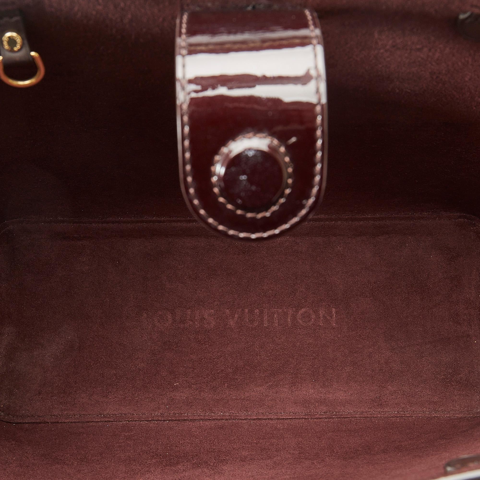 Louis Vuitton Monogram Vernis Long Beach MM (SHG-6biDTS)
