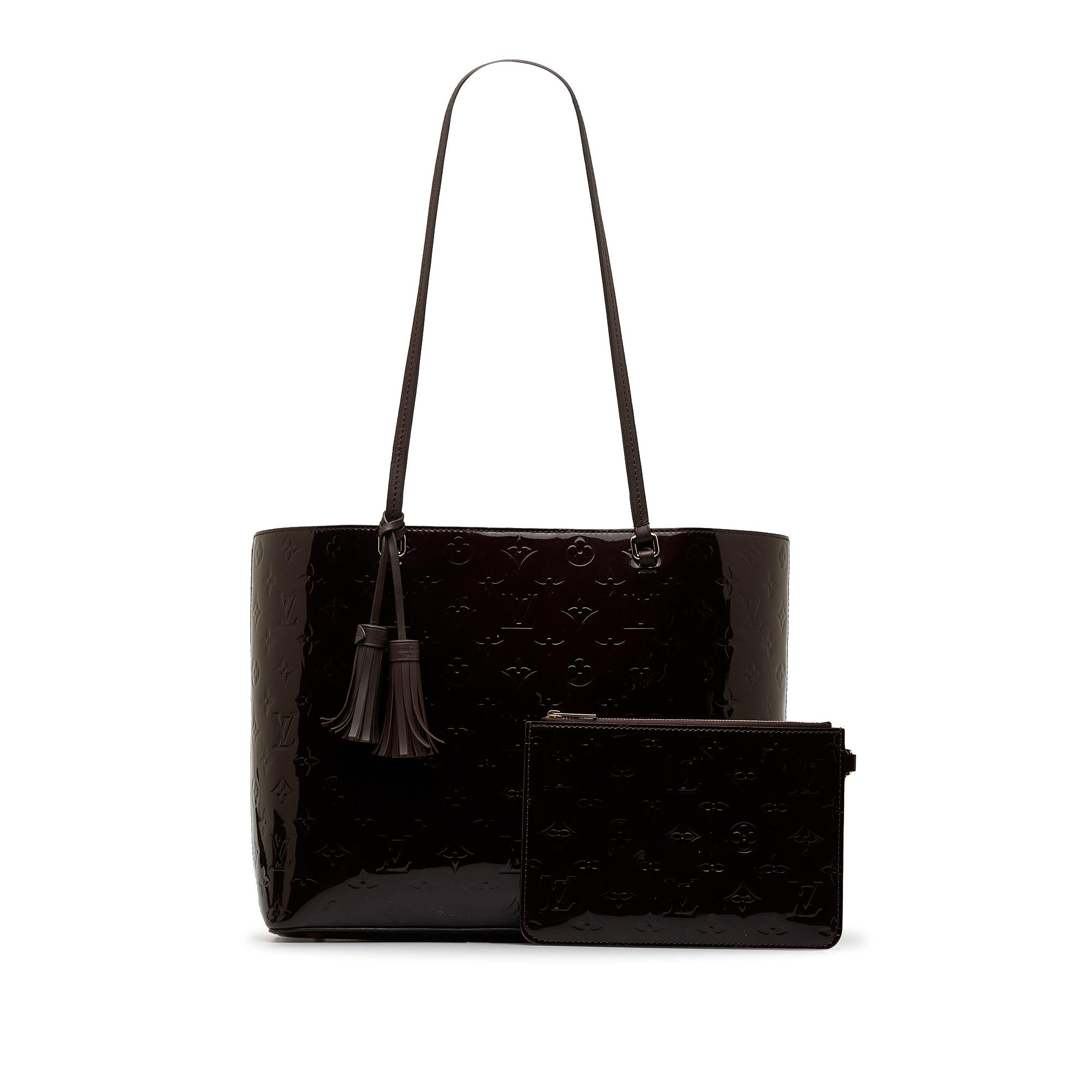 Louis Vuitton Monogram Vernis Long Beach MM (SHG-6biDTS)